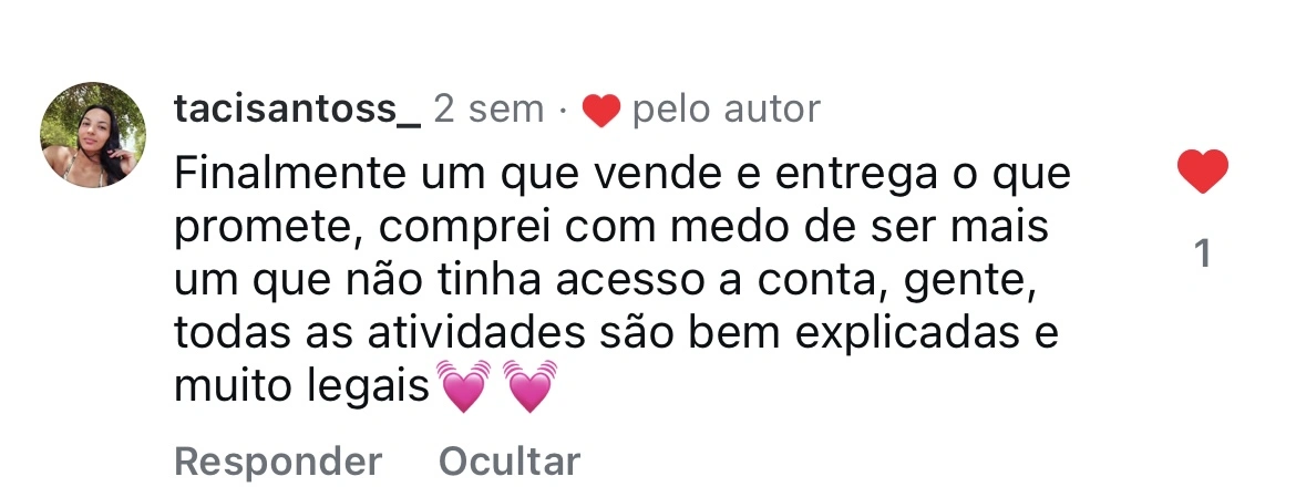 Depoimento real de cliente relatando diferença no vínculo com o filho usando o Método Criar & Brincar